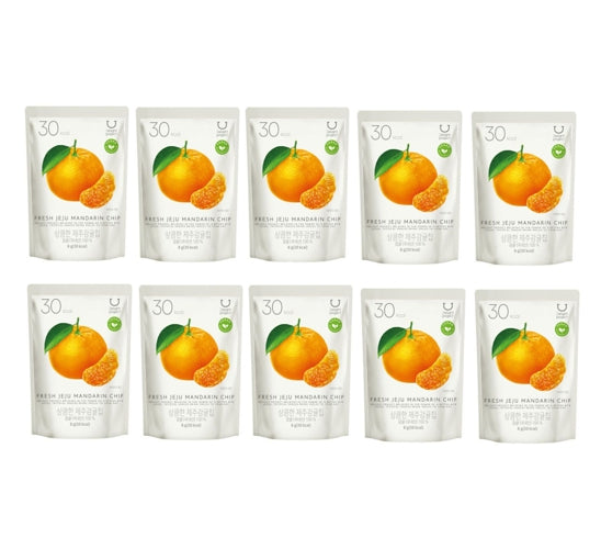 10 X DELIGHT PROJECT Fresh Jeju Mandarin Chip 8g from Korea