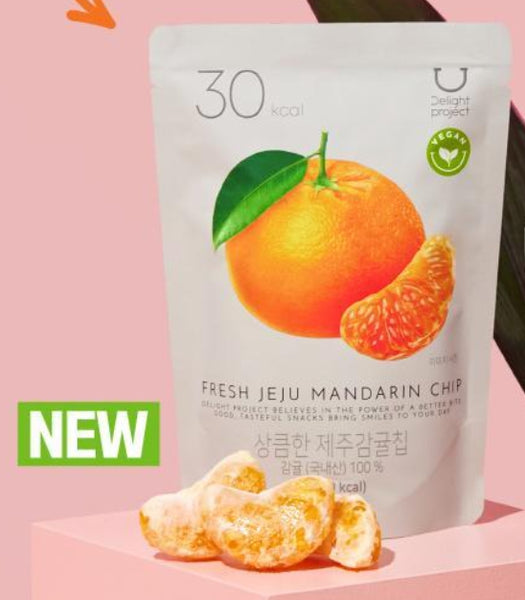 10 X DELIGHT PROJECT Fresh Jeju Mandarin Chip 8g from Korea