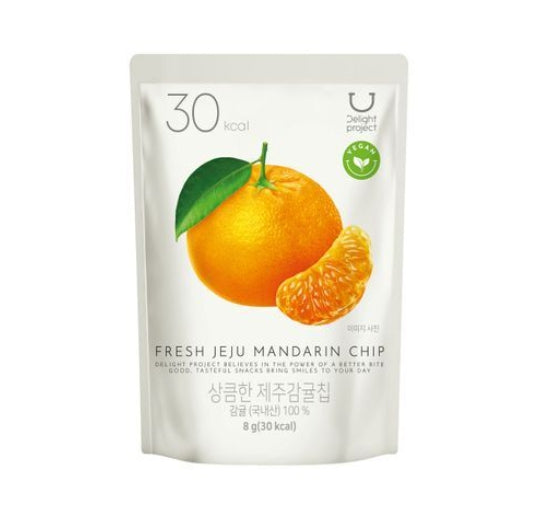 10 X DELIGHT PROJECT Fresh Jeju Mandarin Chip 8g from Korea