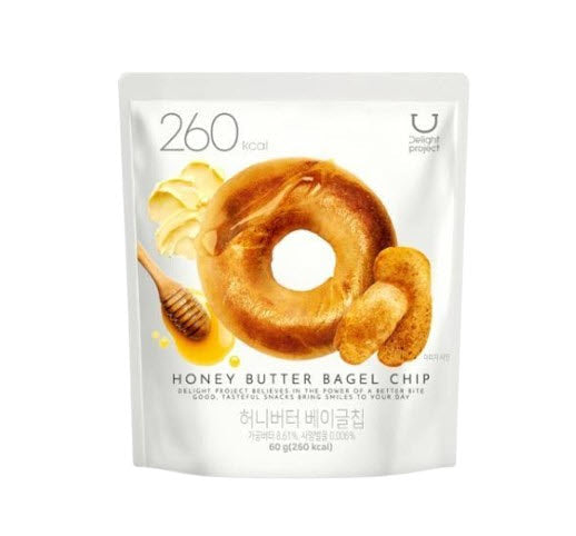 10 x DELIGHT PROJECT Honey Butter Bagel Chip 60g from Korea