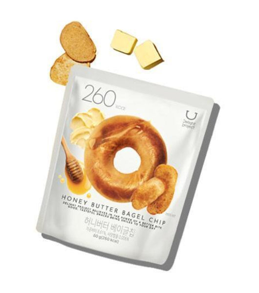 10 x DELIGHT PROJECT Honey Butter Bagel Chip 60g from Korea