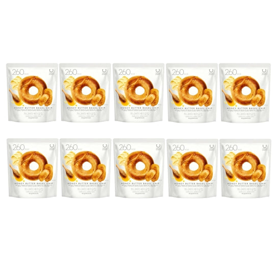 10 x DELIGHT PROJECT Honey Butter Bagel Chip 60g from Korea