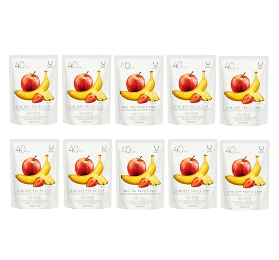 10 X DELIGHT PROJECT One Day Fruits Chip 10g from Korea