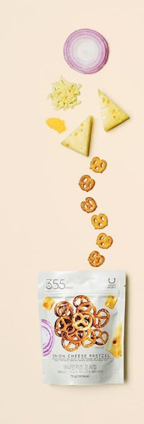 10 x DELIGHT PROJECT Onion Cheese Pretzel 70g from Korea