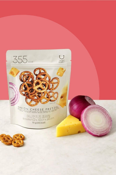 10 x DELIGHT PROJECT Onion Cheese Pretzel 70g from Korea