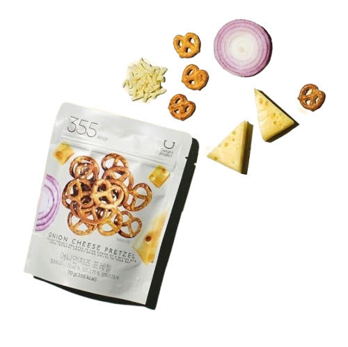 10 x DELIGHT PROJECT Onion Cheese Pretzel 70g from Korea
