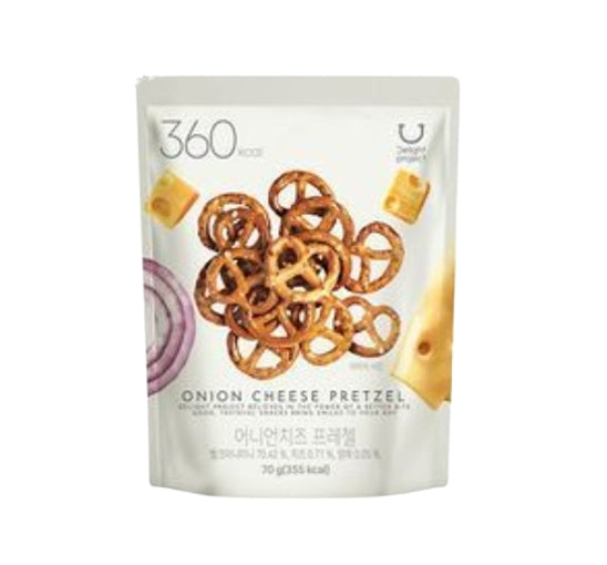 10 x DELIGHT PROJECT Onion Cheese Pretzel 70g from Korea