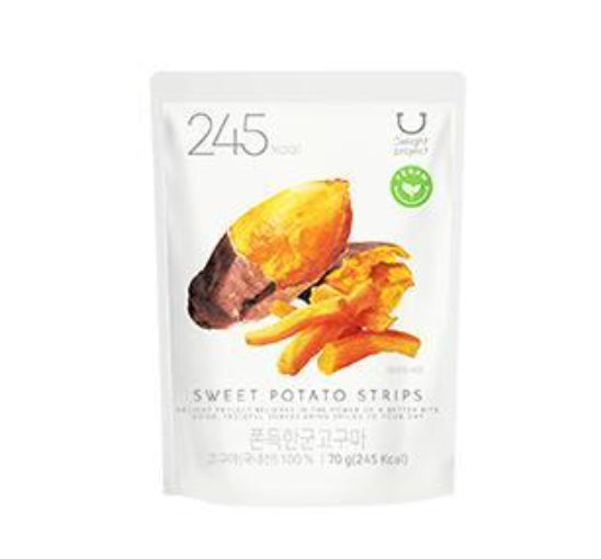 7 X DELIGHT PROJECT Sweet Potato Strips 70g from Korea