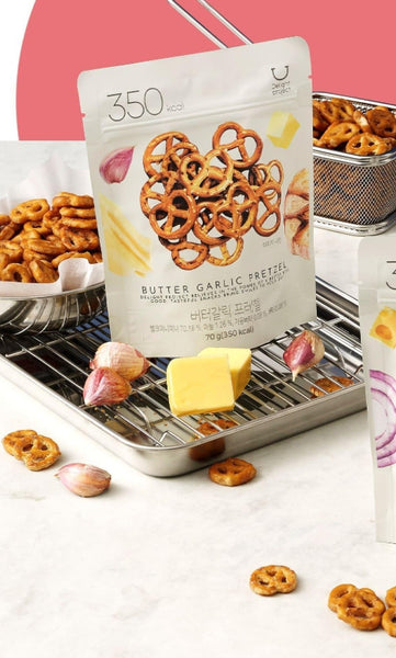 10 x DELIGHT PROJECT Butter Garlic Pretzel 70g from Korea