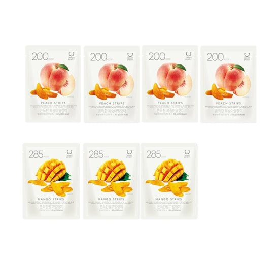 DELIGHT PROJECT Peach Strips 62g(4EA) + Mango Strips 80g(3EA) from Korea