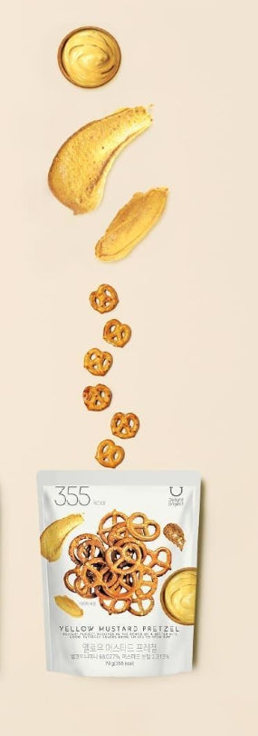 DELIGHT PROJECT Onion Cheese Pretzel 70g(4EA) + Butter Garlic Pretzel 70g(3EA) + Yellow Mustard Pretzel 70g(3EA) from Korea