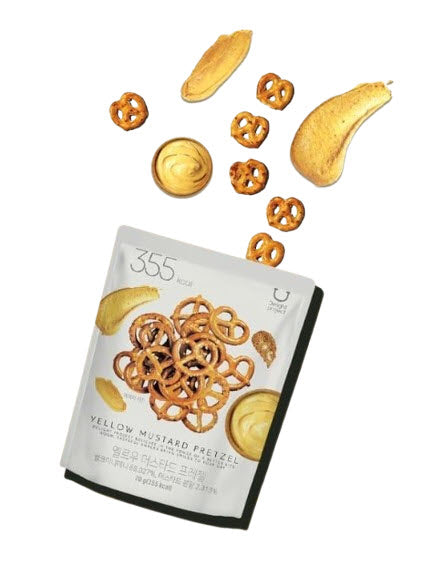 DELIGHT PROJECT Onion Cheese Pretzel 70g(4EA) + Butter Garlic Pretzel 70g(3EA) + Yellow Mustard Pretzel 70g(3EA) from Korea