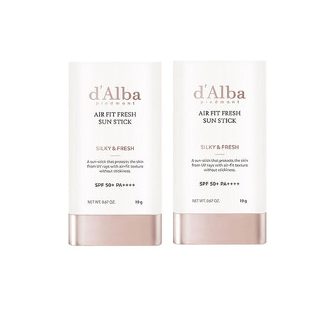 2 X D'Alba Air Fit Fresh Sun Stick 19g from Korea by d'Alba