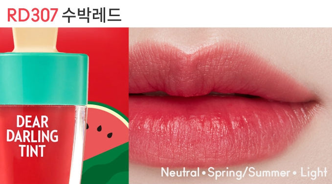 ETUDE Dear Darling Water Gel Tint (Ice Cream Tint) 4.5g, 5 Colours from Korea by ETUDE