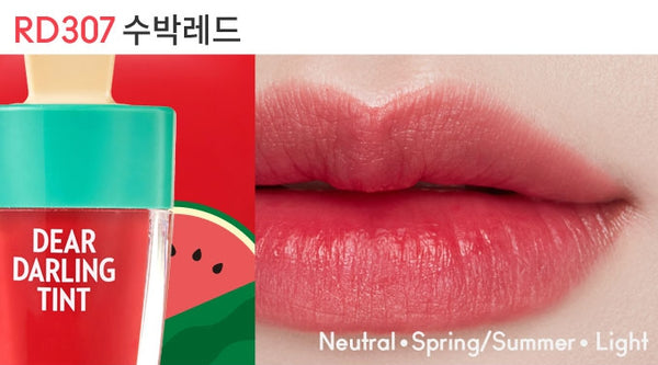 ETUDE Dear Darling Water Gel Tint (Ice Cream Tint) 4.5g, 5 Colours from Korea by ETUDE