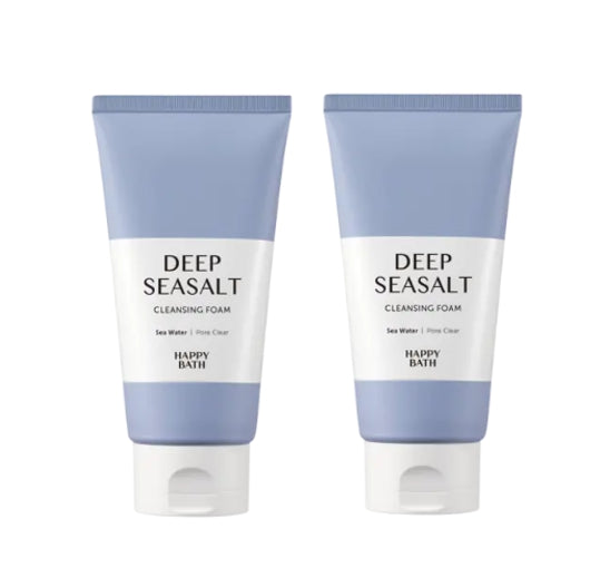 2 x HAPPY BATH Deep Seasalt Cleansing Foam 150g from Korea by HAPPY BATH
