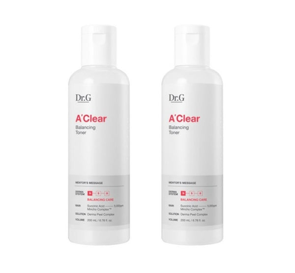 2 x Dr.G A-Clear Balancing Toner 200ml from Korea by Dr.G