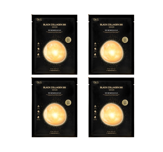 4 x Dr.G Black Collagen 300 Mask 27g from Korea by Dr.G