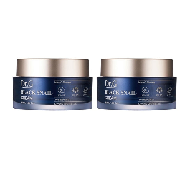 2 x Dr.G Black Snail Cream 50ml from Korea by Dr.G