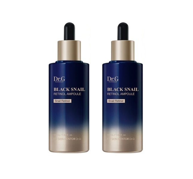 2 x Dr.G Black Snail RETINOL Ampoule 50ml from Korea by Dr.G