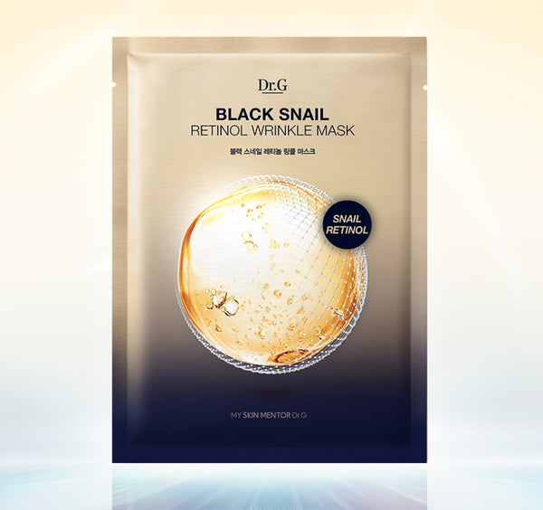 10 x Dr.G Black Snail Retinol Wrinkle Mask 28ml from Korea