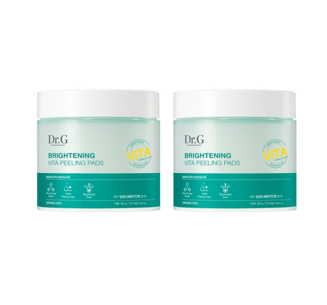 2 x Dr.G Brightening Vita Peeling Pad 70 Pads 160g from Korea by Dr.G