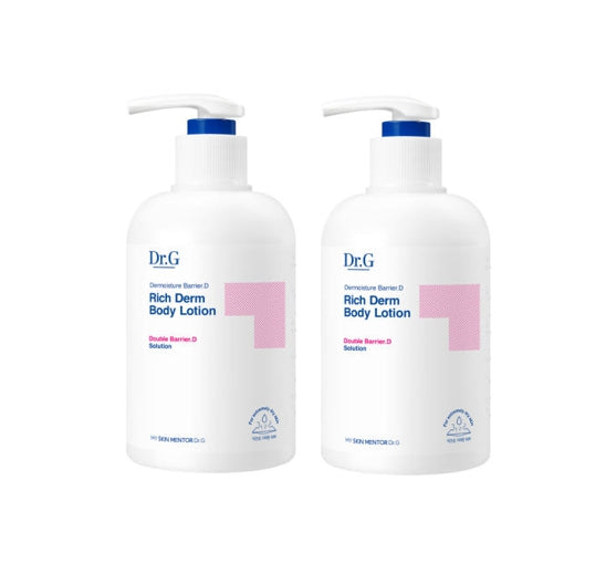 2 X Dr.G Dermoisture Barrier.D Rich Derm Body Lotion 400ml from Korea by Dr.G