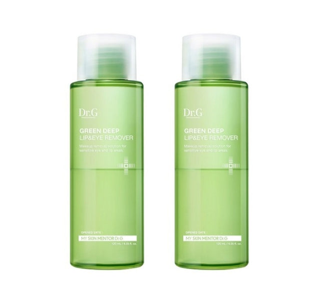 2 x Dr.G Green Deep Lip and Eye Remover 120ml from Korea