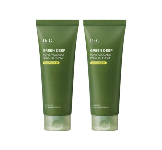 2 x Dr.G Green Deep Pore Avocado Pack To Foam 200ml from Korea by Dr.G