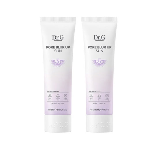 2 X Dr.G Pore Blur Up Sun 50ml SPF50+ PA++++ from Korea by Dr.G