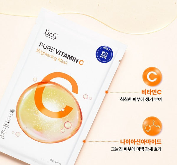 Dr.G Pure Vitamin Mask Pack (12 Stück, Vitamin A/ B5/ C) aus Korea