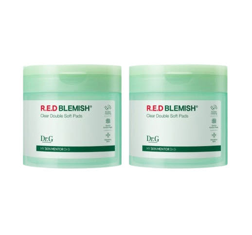 2 x Dr.G R.E.D Blemish Clear Double Soft Pads 60 Pads from Korea by Dr.G