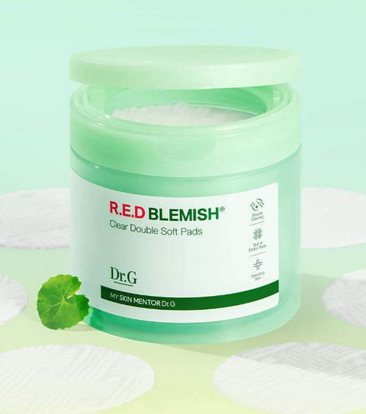 Dr.G R.E.D Blemish Clear Double Soft Pads 60 Pads from Korea by Dr.G