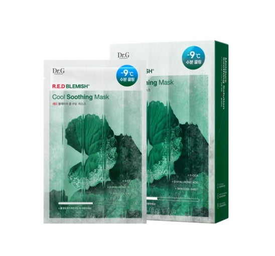 10 x Dr.G R.E.D Blemish Cool Soothing Mask 30ml from Korea
