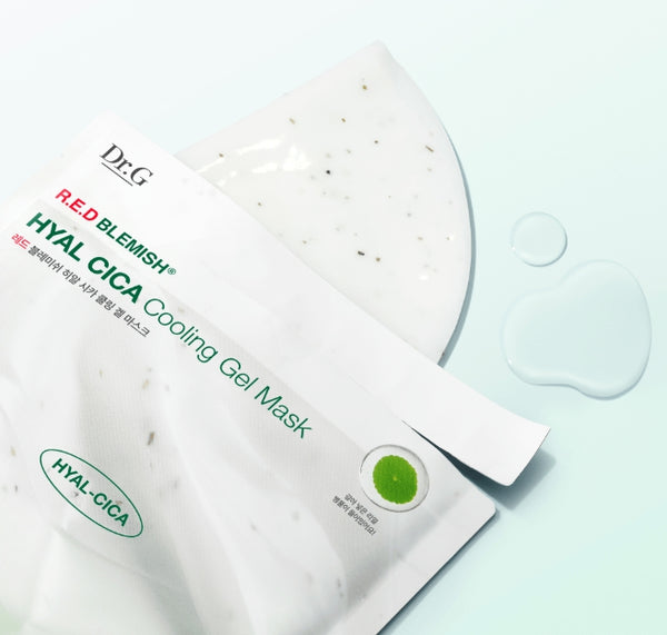 10 x Dr.G R.E.D Blemish HYAL CICA Cooing Gel Mask 27g from Korea