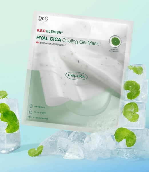 10 x Dr.G R.E.D Blemish HYAL CICA Cooing Gel Mask 27g from Korea