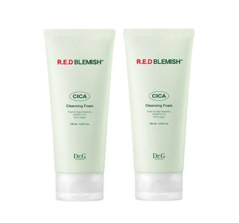 2 x Dr.G Red Blemish Cica Cleansing Foam 120ml from Korea_CL by Dr.G