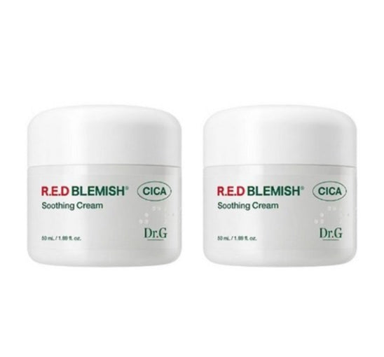 2 x Dr.G Red Blemish Cica Soothing Cream 50ml from Korea
