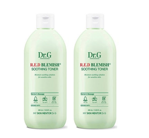 2 x Dr.G Red Blemish Soothing Toner 400ml from Korea