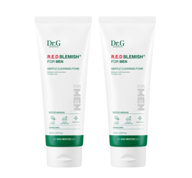 2 x [MEN] Dr.G Red Blemish for Men All Gentle Cleansing Foam 150ml from Korea_CL