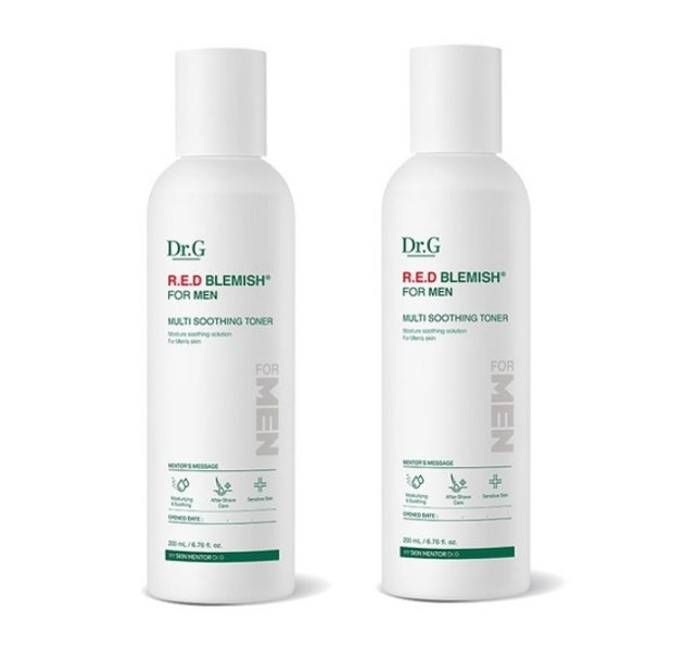 2 x [MEN] Dr.G Red Blemish for Men Multi Soothing Toner 200ml from Korea by Dr.G