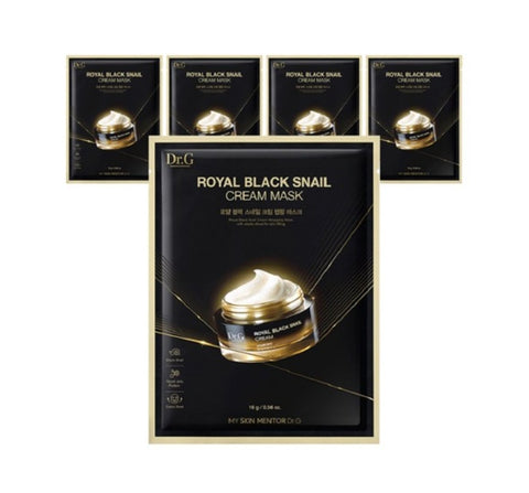 5 x Dr.G Royal Black Snail Cream Mask 16g from Korea by Dr.G