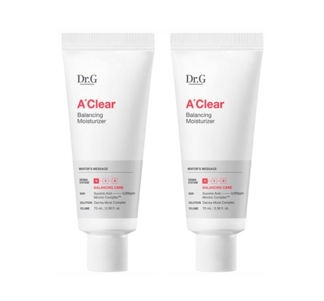 2 x Dr.G A-Clear Balancing Moisturizer 70ml from Korea by Dr.G
