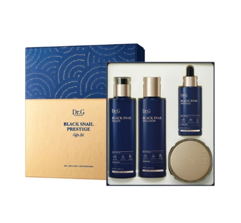 Dr.G Black Snail Prestige Toner, Emulsion, Cream and Ampoule Set (4 Items) from Korea by Dr.G