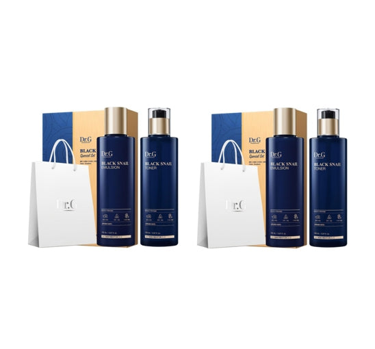2 x Dr.G Black Snail Prestige Toner & Emulsion Set(2 Items) from Korea by Dr.G