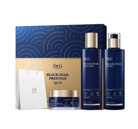 Dr.G Black Snail Prestige Toner, Emulsion and Cream Set (3 Items) from Korea by Dr.G