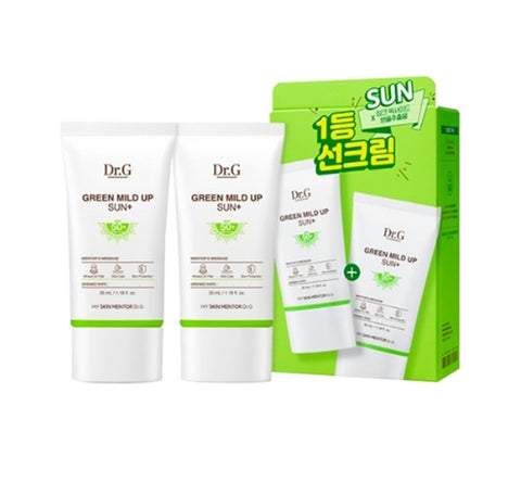2 x Dr.G Green Mild Up Sun Plus 35ml SPF50+ PA++++ from Korea by Dr.G
