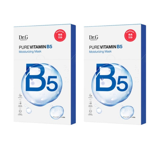 10 x Dr.G Pure Vitamin B5 Moisturizing Mask 23g from Korea