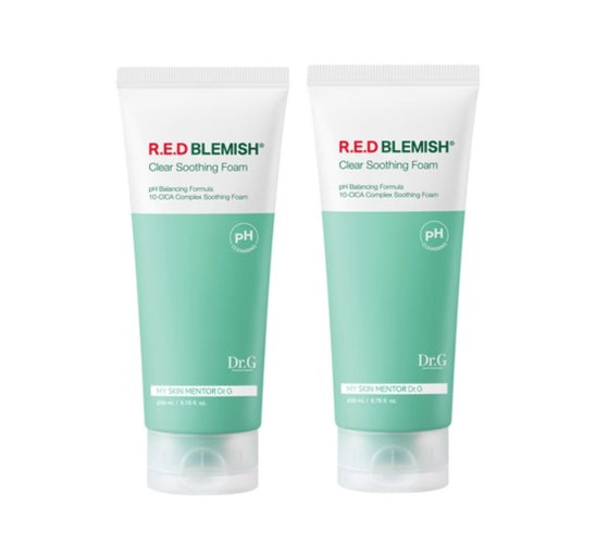 2 X Dr.G R.E.D Blemish Clear Soothing Foam 200ml from Korea by Dr.G