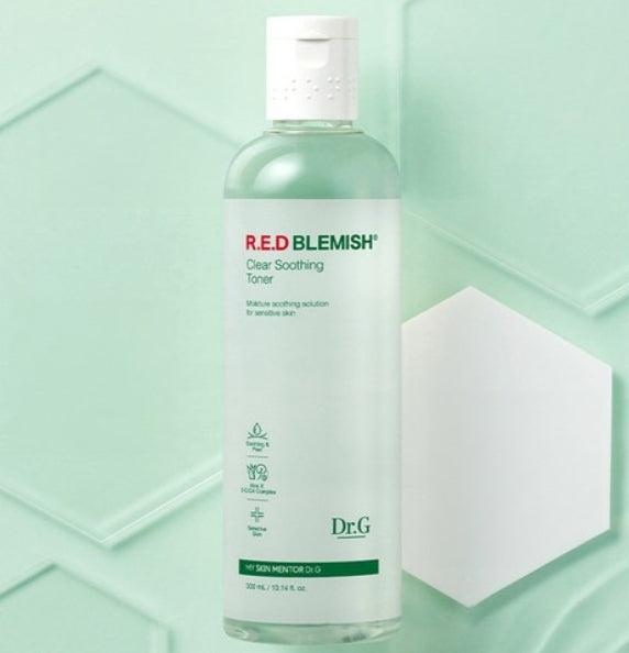 2 x Dr.G Red Blemish Clear Soothing Toner 300ml from Korea by Dr.G